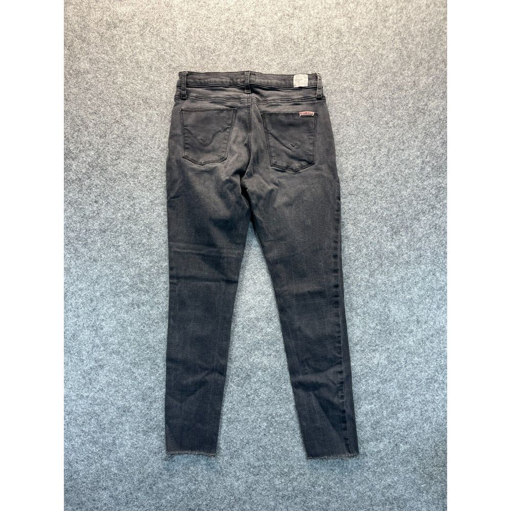 Hudson Jeans Womens Size 28 Natalie Super Skinny Dark Gray‎ Stretch Raw Hem - Picture 11 of 14